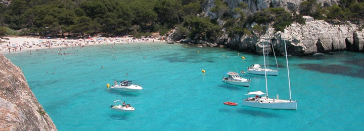 fishingtripmenorca.co.uk boat tours to Cala Canutells in Minorca